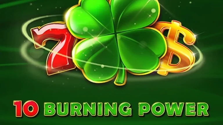 Tampilan visual mesin slot 10 Burning Power dengan simbol buah klasik